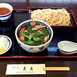 そば屋 長森 - 鳥せいろそば 1400円