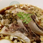 麺屋 六感堂 - おめで鯛 山椒ブラック（温麺）＋鯛増し