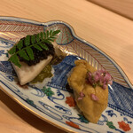 はらまさ - 鮑＆雲丹寿司