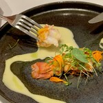 Grand rocher - 手長海老の前菜