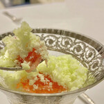 Grand rocher - ◇ピンクグレープフルーツ、エストラゴンとヨーグルトのソルベ