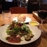 添えられたお魚とグリル野菜がアクセントになって野菜がおいしーーーい