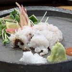 ぼちぼち - 鱧の焼霜造り