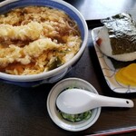 八松庵 - 種込そば&うめおにぎり（税込970+200円）