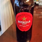 炭焼スペイン料理 ブラセリア ハセガワ - スペインのビール。意外と飲みやすかったです。美味しい。