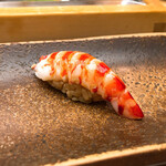 すし匠 - 蒸し車海老のにぎり