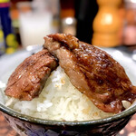 焼肉 かっぱ梶岡 - スーパーハラミ＆サガリ オンザライス