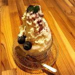 モットコーヒースタンド - チーズケーキ氷これもめっちゃ美味しい！