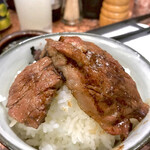 焼肉 かっぱ梶岡 - スーパーハラミ＆サガリ オンザライス