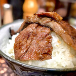 焼肉 かっぱ梶岡 - スーパーハラミ＆サガリ オンザライス