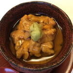 旬菜 おぐら家 - 生うに、生湯葉、あおさのりの冷製茶碗蒸し