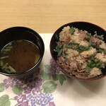 旬菜 おぐら家 - 仙台牛と新生姜の炊き込みご飯