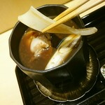 蓬左茶寮 - =蛤のしゃぶしゃぶ 剣先イカ=