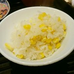 蓬左茶寮 - =とうもろこしご飯=