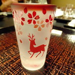 日本酒のグラスが素敵