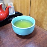 栄福 - 食後にｼﾞｬｽﾐﾝ茶