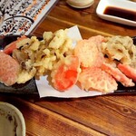 GENTA - 紅生姜と舞茸の天ぷら