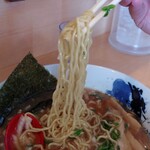 麺処 ajito - 麺リフト指示したら、雑なカンジで...(^-^;