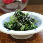 桶家乃隠居 - ミツ葉と菊菜のごま和え