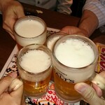 朝炭火居酒屋 炎 - おっさん4人で乾杯！