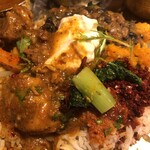 ダルバート食堂 - 最後は全部を混ぜ混ぜ