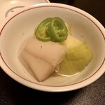 馳走 きむら - ずいき、なす、万願寺唐辛子