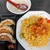 肉あんかけチャーハン 炒王 - 【2020/6】豚キムチチャーハン＋焼き餃子