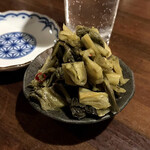 おうちあそび - 料理写真:*広島菜漬トリプル(¥750)
(※3人前を一皿に盛ってもらったもの)