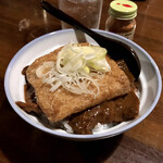 おうちあそび - 料理写真:*もつ煮+めし(¥700)
+トッピング きつね(¥80)