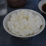 だるまの天ぷら定食 - 御飯中