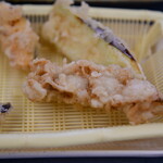 だるまの天ぷら定食 - ホタテ