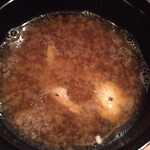 千ふく - 味噌汁（油目のアラ）