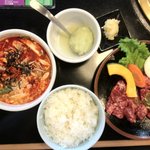 焼肉　２９８ 富士店 - 焼肉ランチ＋カルビスープ