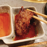 炭火焼肉しゃぶしゃぶ きた里 - バラカルビもこってりダレで！