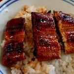 蔵 - うな飯のアップ
