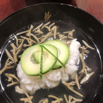 日本料理 太月 - フルコース１６５００円。鱧のお椀。鱧もお出汁も絶品です（╹◡╹）（╹◡╹）。じゅん菜と柚子は無い方が。。。偉そうなことを言っていますねm(._.)m