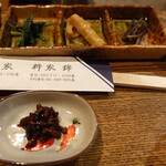 柳家 - 鉢の子と前菜三種