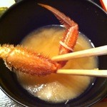 居酒屋弁慶 - かに汁付