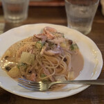 カフェ ピグリッチ - ディナーAの明太パスタ