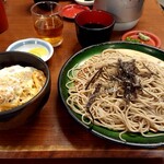 Ryoukan - おすすめセット　ざる　かつ丼