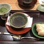 日本料理 太月 - フルコース１６５００円。青梅の甘露煮、抹茶のクレームブリュレ、アイス入り最中。デザートまで手抜きなしです（╹◡╹）