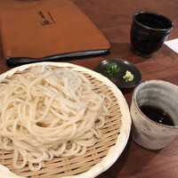 自家製粉石臼挽きうどん 青空blue 本店 - ブレンドざるうどん大盛り