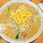 一平食堂 - 味噌ラーメン（￥660）醤油ラーメンの美味さに比べると数段劣る…。残念。（個人の意見です）69点。2012/5/28