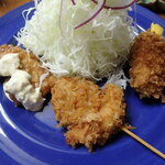Ajino Mori Nagomiya - 串カツ、ピーマン肉詰、チキン南蛮