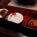 米沢牛炭火焼肉 上杉 - おすすめ焼肉ランチ(1880円)　小鉢