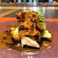 4000 Chinese Restaurant - 金華豚の胡麻ソースと水なす　スパイシーなソースに豚となすの甘味が絡みとても良い味わい♪