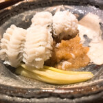 富小路 やま岸 - 鱧、黄韮、梅おろし