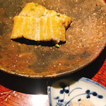 富小路 やま岸 - 天然鰻白焼、実山椒、もじお