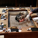柳家 - 囲炉裏がお出迎え