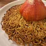 中華料理 帆 - エビとトマトの両面かた焼きソバ　¥1,500